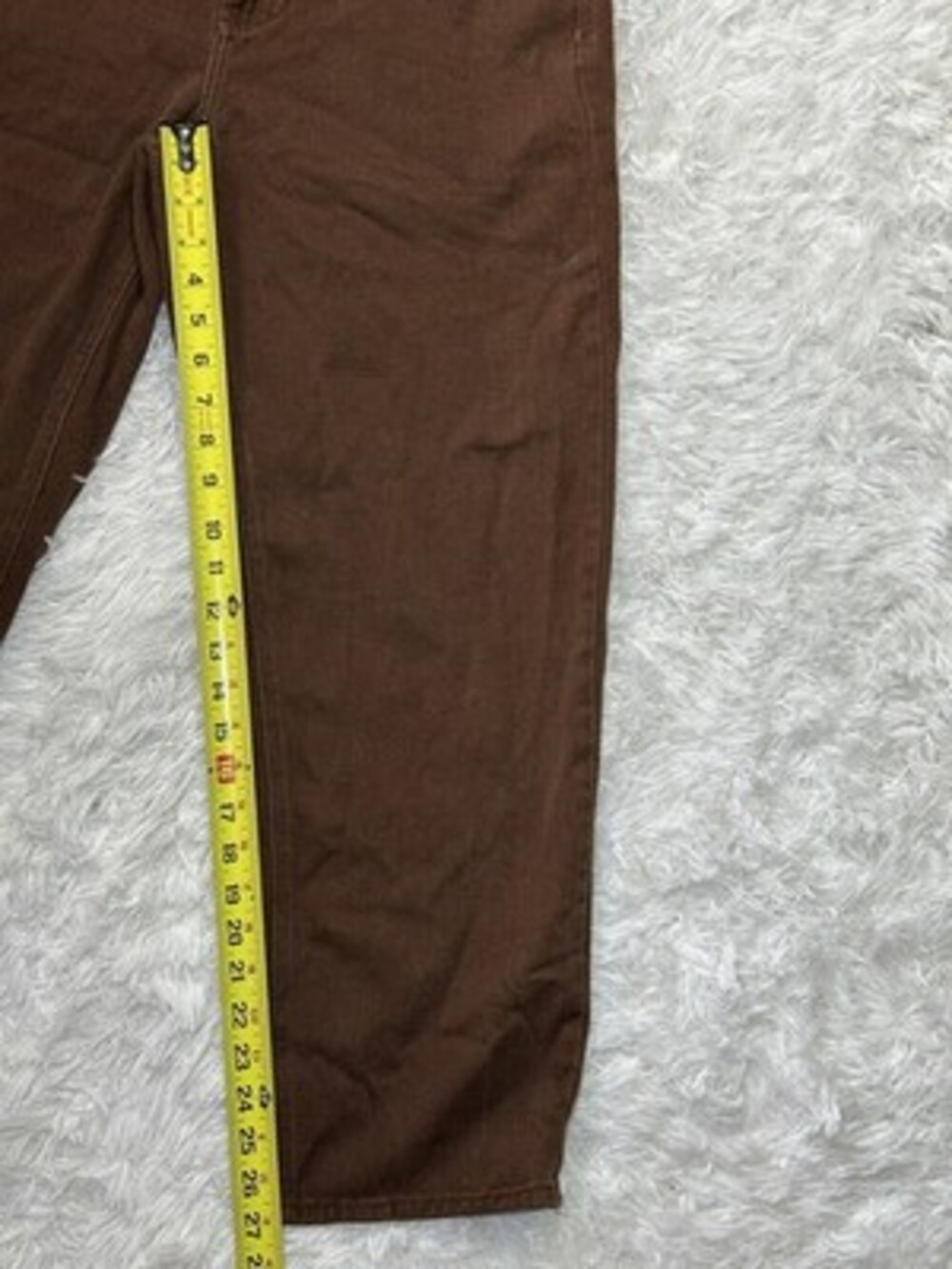 Emprye Baggy Wide Leg Denim Jeans Brown Men’s 30x27 - Picture 5 of 8